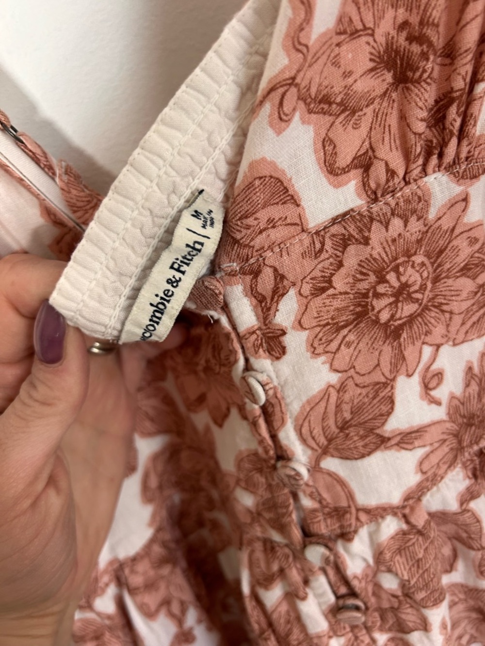 Abercrombie & Fitch pink floral dress - Picture 5 of 5